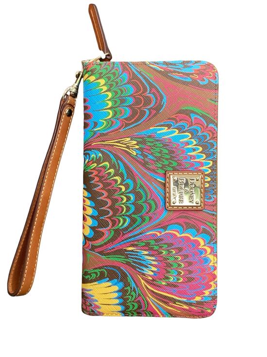 Dooney & Bourke Handbags - NWT Dooney&Bourke Wristlet Wallet Women’s 1 Size Zip Around Leather Multicolor